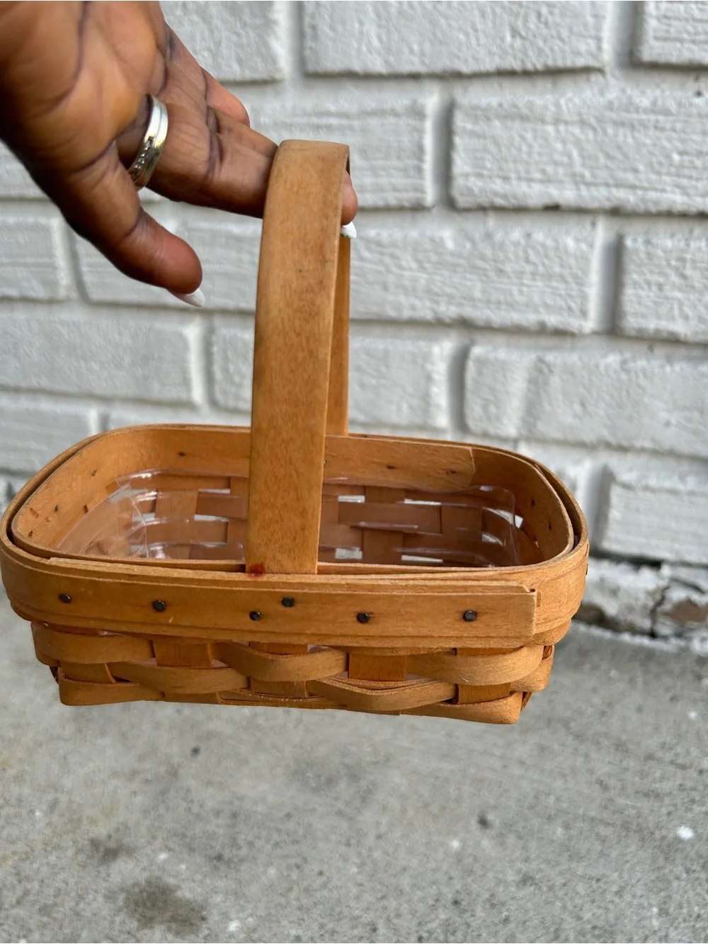 1996 Handwowen Longaberger Basket.  American Cancer Society